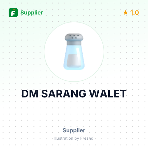 DM SARANG WALET – summary card, no photo uploaded yet