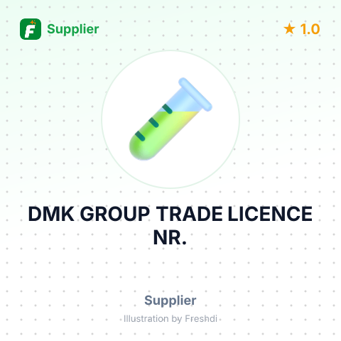 DMK GROUP TRADE LICENCE NR. – summary card, no photo uploaded yet