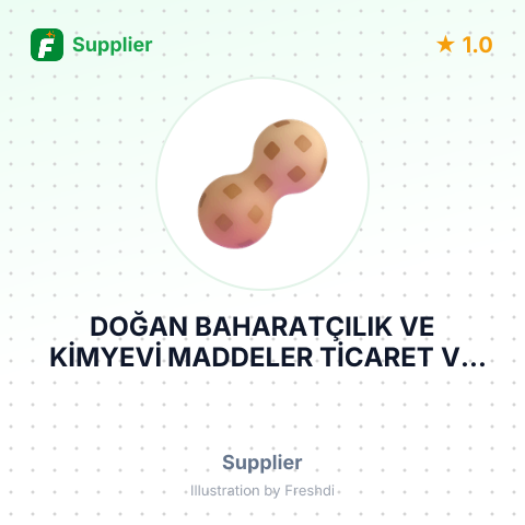 DOĞAN BAHARATÇILIK VE KİMYEVİ MADDELER TİCARET VE SANAYİ ANONİM ŞİRKETİ – summary card, no photo uploaded yet