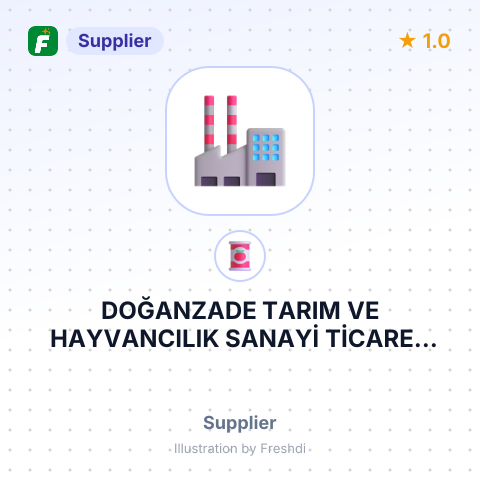 DOĞANZADE TARIM VE HAYVANCILIK SANAYİ TİCARET LİMİTED ŞİRKETİ – summary card, no photo uploaded yet