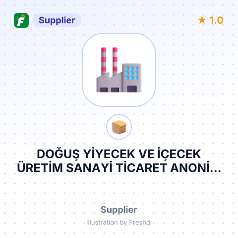 DOĞUŞ YİYECEK VE İÇECEK ÜRETİM SANAYİ TİCARET ANONİM ŞİRKETİ – summary card, no photo uploaded yet