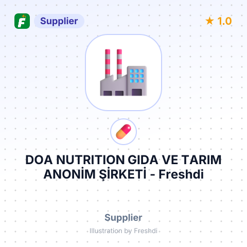 DOA NUTRITION GIDA VE TARIM ANONİM ŞİRKETİ – summary card, no photo uploaded yet