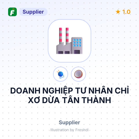 DOANH NGHIỆP TƯ NHÂN CHỈ XƠ DỪA TÂN THÀNH – summary card, no photo uploaded yet