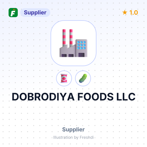 DOBRODIYA FOODS LLC – summary card, no photo uploaded yet