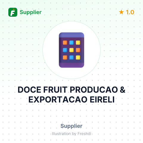 DOCE FRUIT PRODUCAO & EXPORTACAO EIRELI – summary card, no photo uploaded yet