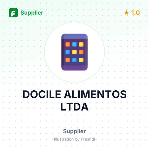 DOCILE ALIMENTOS LTDA – summary card, no photo uploaded yet