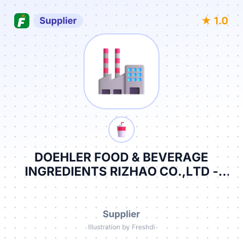 DOEHLER FOOD & BEVERAGE INGREDIENTS RIZHAO CO.,LTD – summary card, no photo uploaded yet