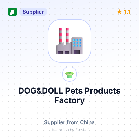DOG&DOLL Pets Products Factory – summary card, no photo uploaded yet
