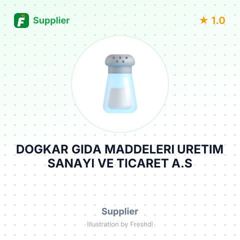 DOGKAR GIDA MADDELERI URETIM SANAYI VE TICARET A.S – summary card, no photo uploaded yet