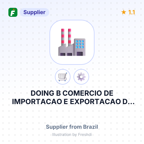DOING B COMERCIO DE IMPORTACAO E EXPORTACAO DE MAQUINAS E EQUIPAMENTOS LTDA – summary card, no photo uploaded yet