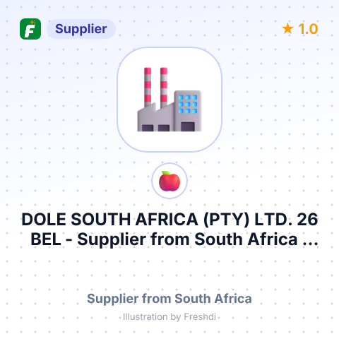 DOLE SOUTH AFRICA (PTY) LTD. 26 BEL – summary card, no photo uploaded yet