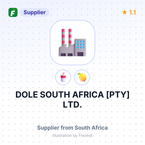 DOLE SOUTH AFRICA [PTY] LTD. – summary card, no photo uploaded yet