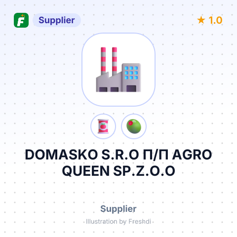 DOMASKO S.R.O П/П AGRO QUEEN SP.Z.O.O – summary card, no photo uploaded yet