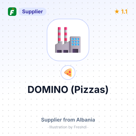 DOMINO (Pizzas) – summary card, no photo uploaded yet