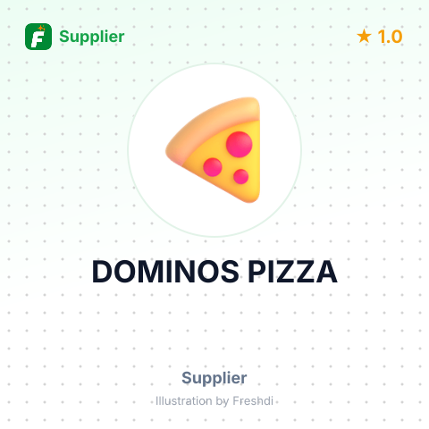 DOMINOS PIZZA – summary card, no photo uploaded yet