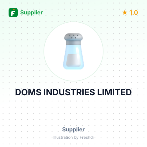 DOMS INDUSTRIES LIMITED – summary card, no photo uploaded yet