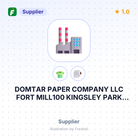 DOMTAR PAPER COMPANY LLC FORT MILL100 KINGSLEY PARK DRIVEFORT MILL, SC – summary card, no photo uploaded yet