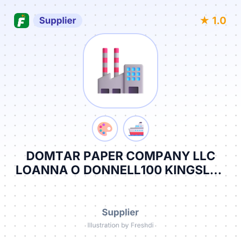 DOMTAR PAPER COMPANY LLC LOANNA O DONNELL100 KINGSLEY PARK DRIVEFORT MILL, SC – summary card, no photo uploaded yet