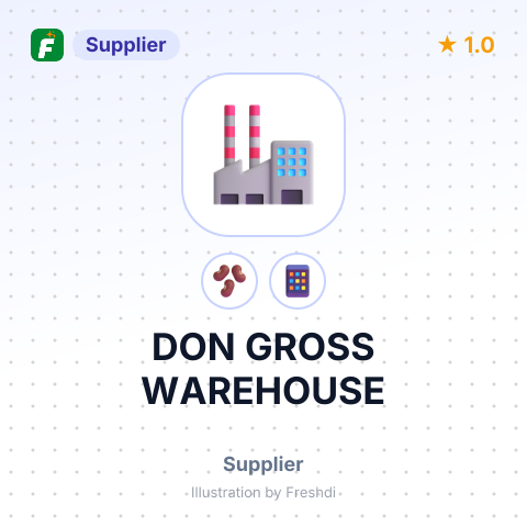 DON GROSS WAREHOUSE – summary card, no photo uploaded yet