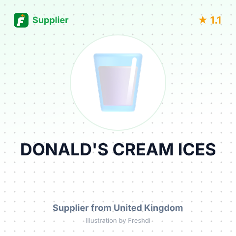 DONALD'S CREAM ICES – summary card, no photo uploaded yet