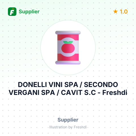 DONELLI VINI SPA / SECONDO VERGANI SPA / CAVIT S.C – summary card, no photo uploaded yet