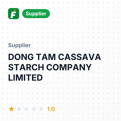 DONG TAM CASSAVA STARCH COMPANY LIMITED – summary card, no photo uploaded yet