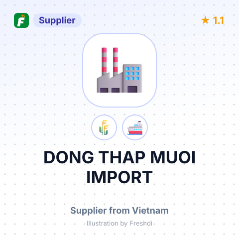DONG THAP MUOI IMPORT – summary card, no photo uploaded yet