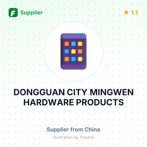 DONGGUAN CITY MINGWEN HARDWARE PRODUCTS – summary card, no photo uploaded yet