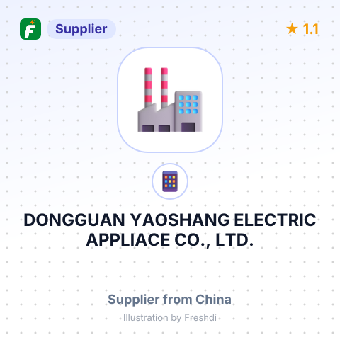 DONGGUAN YAOSHANG ELECTRIC APPLIACE CO., LTD. – summary card, no photo uploaded yet