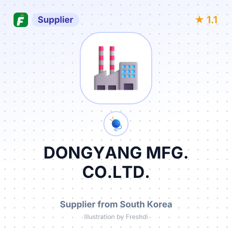 DONGYANG MFG. CO.LTD. – summary card, no photo uploaded yet