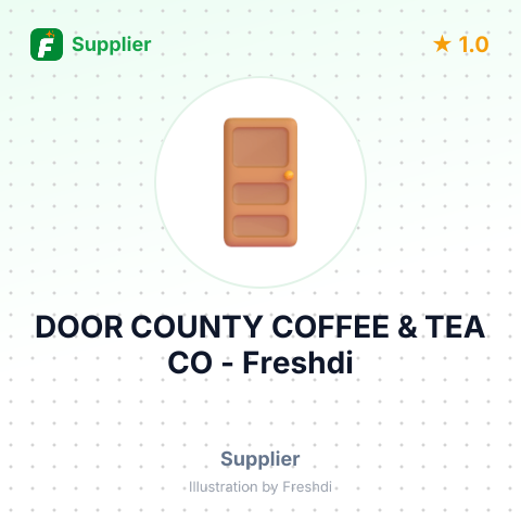 DOOR COUNTY COFFEE & TEA CO – summary card, no photo uploaded yet