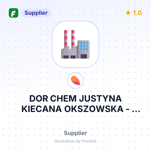 DOR CHEM JUSTYNA KIECANA OKSZOWSKA – summary card, no photo uploaded yet