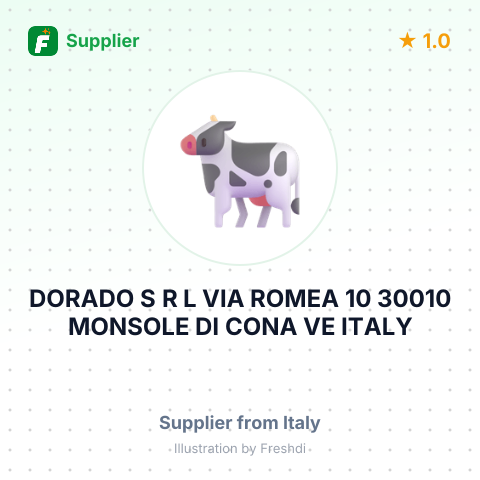 DORADO S R L VIA ROMEA 10 30010 MONSOLE DI CONA VE ITALY – summary card, no photo uploaded yet