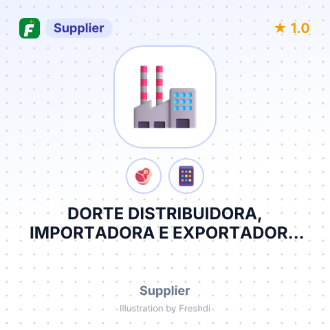 DORTE DISTRIBUIDORA, IMPORTADORA E EXPORTADORA LTDA – summary card, no photo uploaded yet