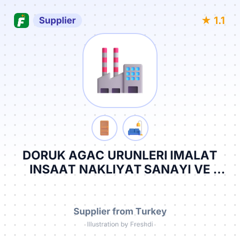 DORUK AGAC URUNLERI IMALAT INSAAT NAKLIYAT SANAYI VE TICARET ANONIM SIRKETI – summary card, no photo uploaded yet
