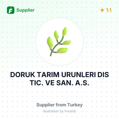 DORUK TARIM URUNLERI DIS TIC. VE SAN. A.S. – summary card, no photo uploaded yet