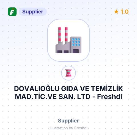 DOVALIOĞLU GIDA VE TEMİZLİK MAD.TİC.VE SAN. LTD – summary card, no photo uploaded yet