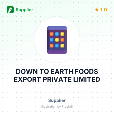 DOWN TO EARTH FOODS EXPORT PRIVATE LIMITED – summary card, no photo uploaded yet