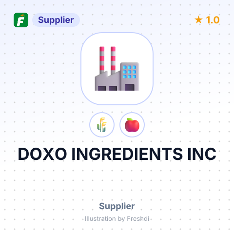 DOXO INGREDIENTS INC – summary card, no photo uploaded yet