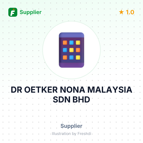 DR OETKER NONA MALAYSIA SDN BHD – summary card, no photo uploaded yet