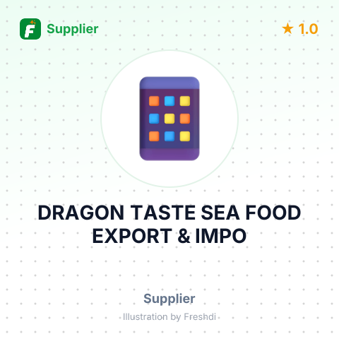 DRAGON TASTE SEA FOOD EXPORT & IMPO – summary card, no photo uploaded yet