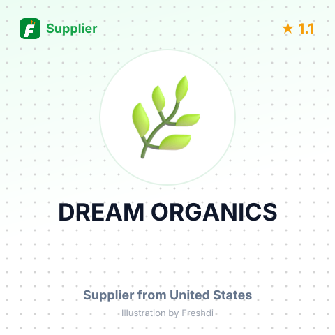 DREAM ORGANICS – summary card, no photo uploaded yet