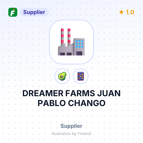 DREAMER FARMS JUAN PABLO CHANGO – summary card, no photo uploaded yet