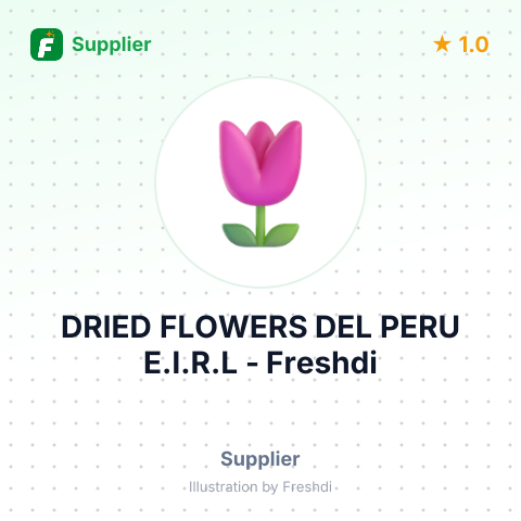 DRIED FLOWERS DEL PERU E.I.R.L – summary card, no photo uploaded yet