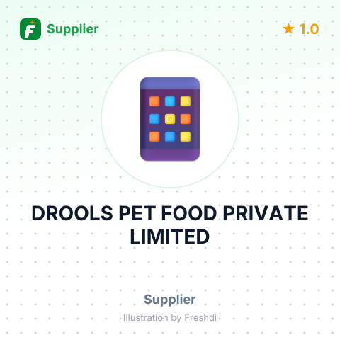 DROOLS PET FOOD PRIVATE LIMITED – summary card, no photo uploaded yet