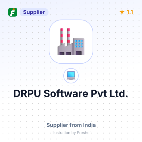 DRPU Software Pvt Ltd. – summary card, no photo uploaded yet