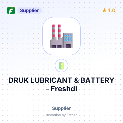 DRUK LUBRICANT & BATTERY – summary card, no photo uploaded yet