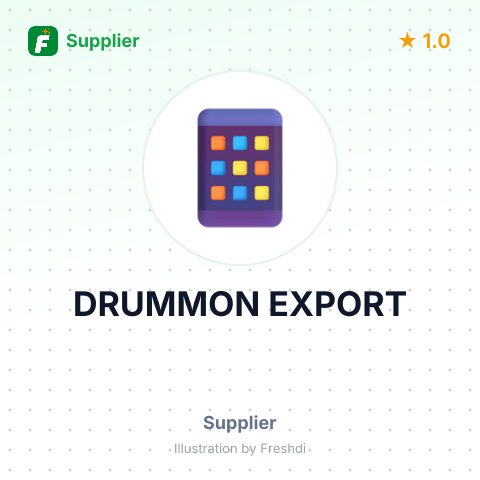 DRUMMON EXPORT – summary card, no photo uploaded yet
