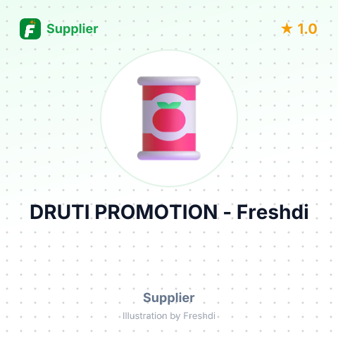 DRUTI PROMOTION – summary card, no photo uploaded yet