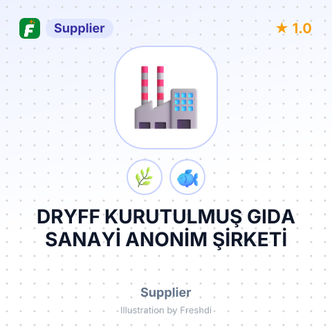 DRYFF KURUTULMUŞ GIDA SANAYİ ANONİM ŞİRKETİ – summary card, no photo uploaded yet